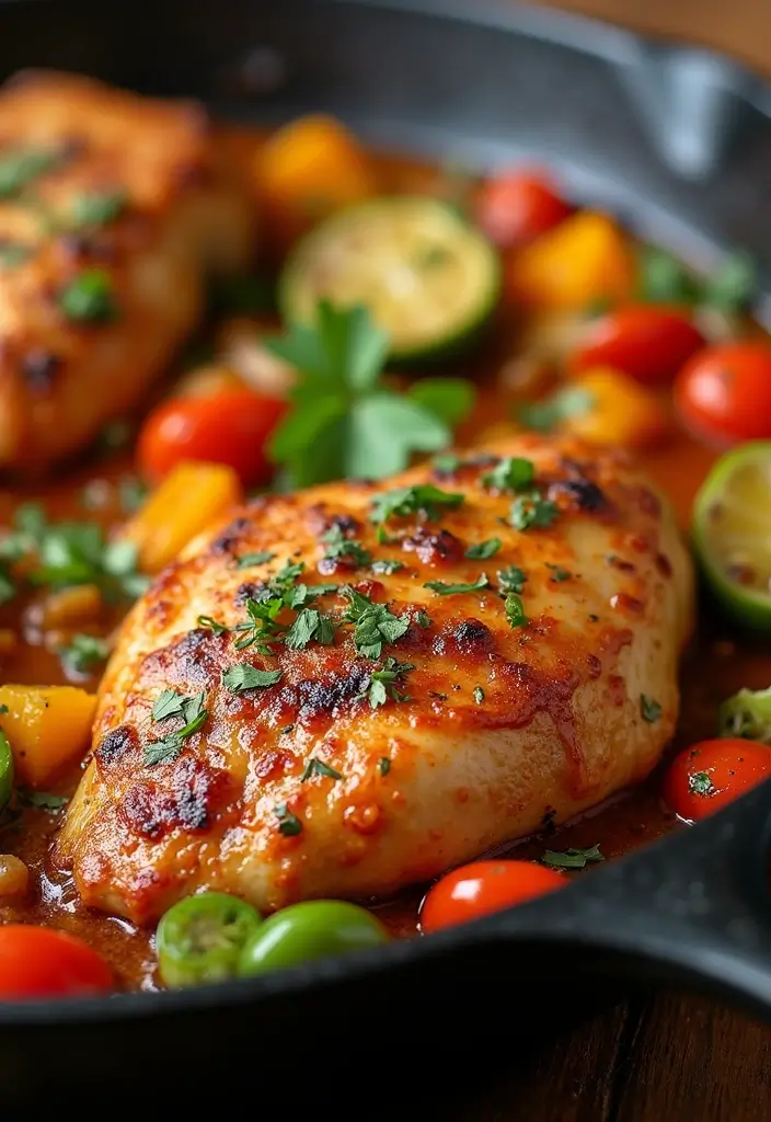 25 Baked Ranch Chicken Breast Recipes That Burst with Flavor 9 25 Baked Ranch Chicken Breast Recipes That Burst with Flavor - 8. One-Pan Ranch Chicken and Veggies