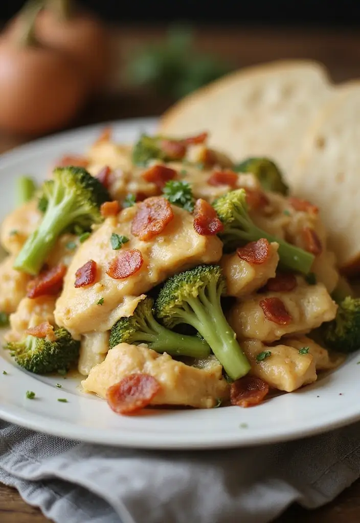 27 Broccoli and Chicken Casserole Recipes That Feel Like Home - 17. Bacon Ranch Broccoli Chicken Casserole