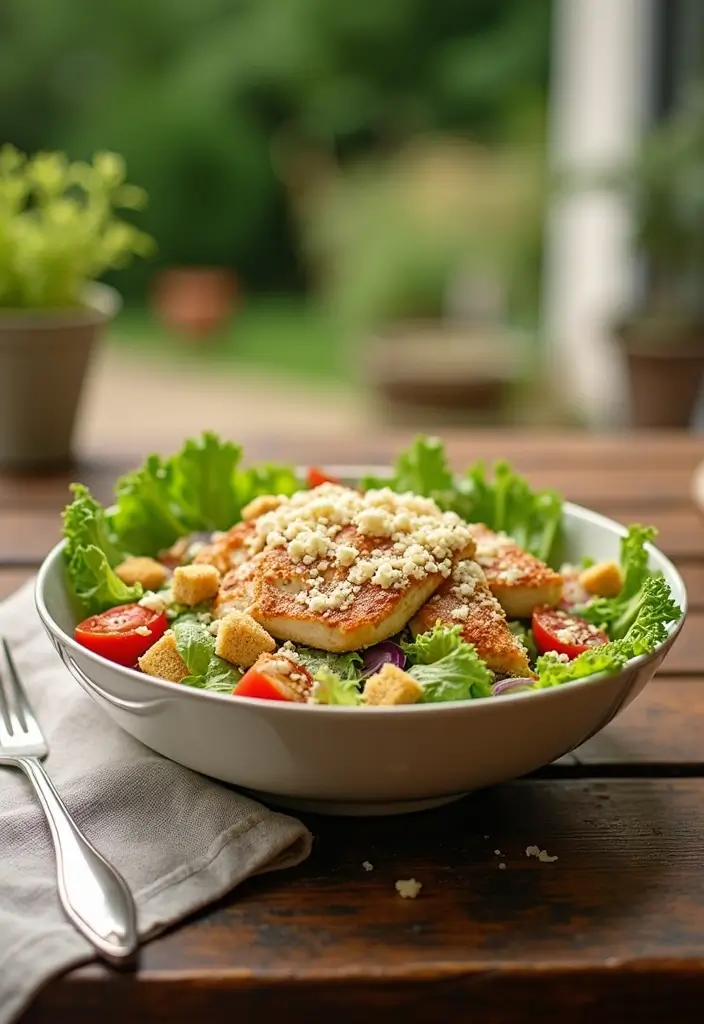 27 Easy Chicken Dinner Recipes Healthy & Full of Protein - 16. Chicken Caesar Salad