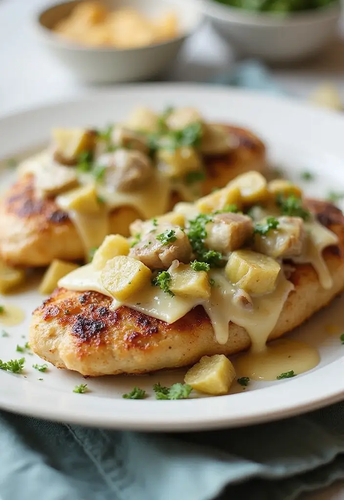 27 French Onion Chicken Bubble Up Recipes That Are Creative & Fun 25 27 French Onion Chicken Bubble Up Recipes That Are Creative & Fun - 24. French Onion Chicken Bubble Up with Artichokes