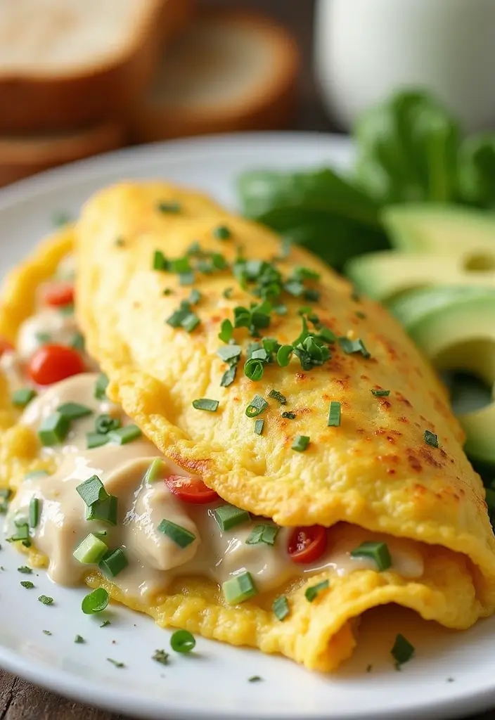 27 Hidden Valley Ranch Chicken Recipes That Are Creamy & Easy 24 27 Hidden Valley Ranch Chicken Recipes That Are Creamy & Easy - 23. Creamy Ranch Chicken Omelette