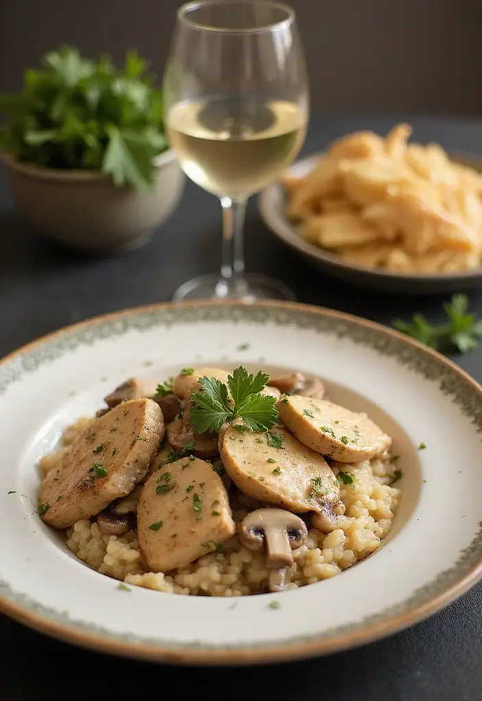 27 Hidden Valley Ranch Chicken Recipes That Are Creamy & Easy 27 27 Hidden Valley Ranch Chicken Recipes That Are Creamy & Easy - 26. Creamy Ranch Chicken and Mushroom Risotto