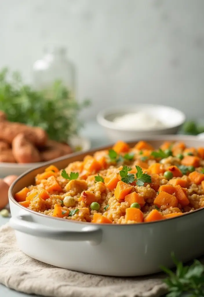 27 Loaded Chicken and Potato Casserole Recipes That Are Cheesy Comfort 12 27 Loaded Chicken and Potato Casserole Recipes That Are Cheesy Comfort - 11. Healthy Chicken and Sweet Potato Casserole