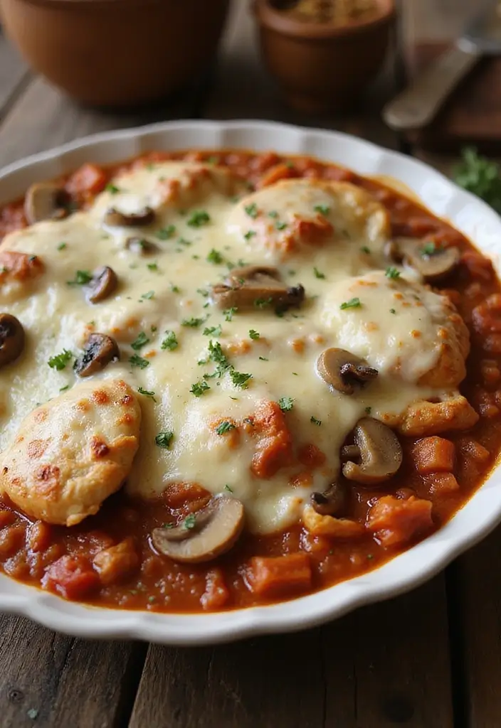 27 Loaded Chicken and Potato Casserole Recipes That Are Cheesy Comfort 18 27 Loaded Chicken and Potato Casserole Recipes That Are Cheesy Comfort - 17. Chicken and Potato Casserole with Mushrooms