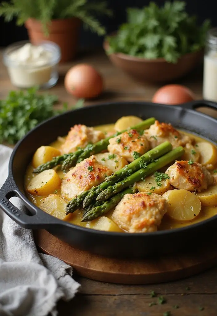 27 Loaded Chicken and Potato Casserole Recipes That Are Cheesy Comfort 20 27 Loaded Chicken and Potato Casserole Recipes That Are Cheesy Comfort - 19. Chicken and Potato Casserole with Asparagus