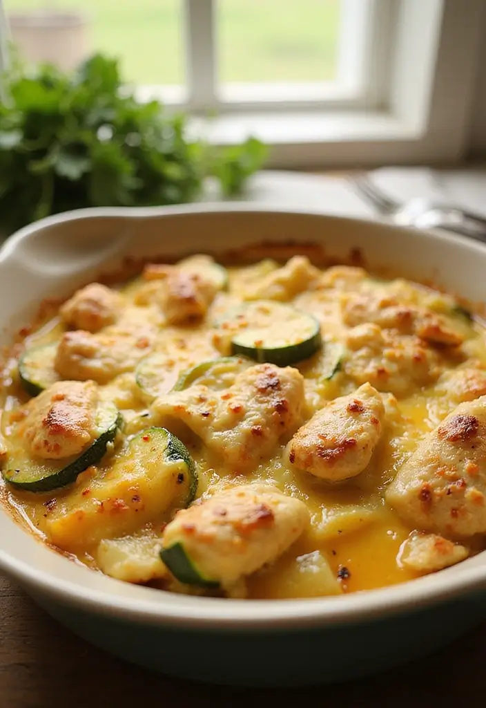 27 Loaded Chicken and Potato Casserole Recipes That Are Cheesy Comfort 23 27 Loaded Chicken and Potato Casserole Recipes That Are Cheesy Comfort - 22. Chicken and Potato Casserole with Zucchini
