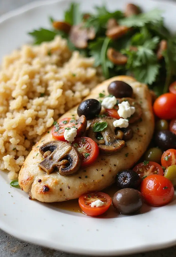 27 Mushroom Stuffed Chicken Breast Recipes That Feel Fancy Yet Easy - 14. Mediterranean Mushroom Stuffed Chicken