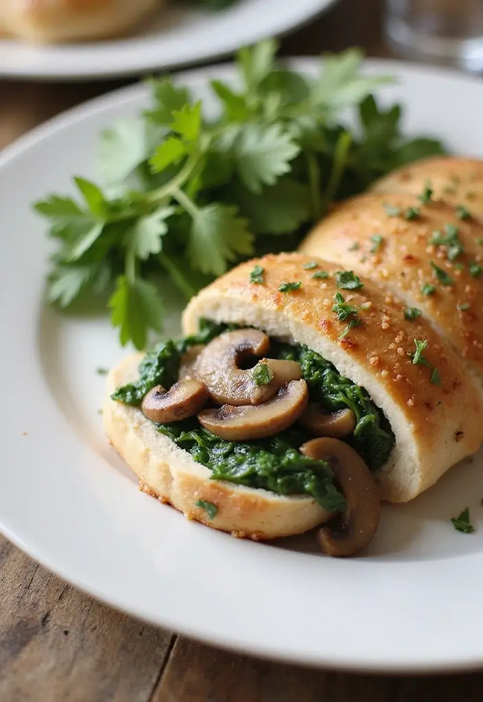27 Mushroom Stuffed Chicken Breast Recipes That Feel Fancy Yet Easy - 2. Spinach and Mushroom Stuffed Chicken