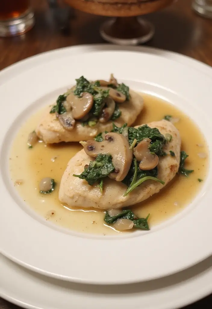 27 Mushroom Stuffed Chicken Breast Recipes That Feel Fancy Yet Easy - 5. Creamy Mushroom Stuffed Chicken with Spinach