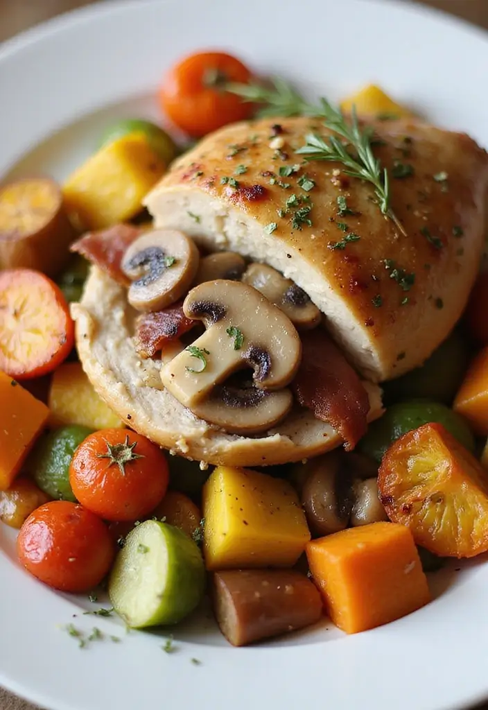 27 Mushroom Stuffed Chicken Breast Recipes That Feel Fancy Yet Easy - 8. Mushroom and Bacon Stuffed Chicken