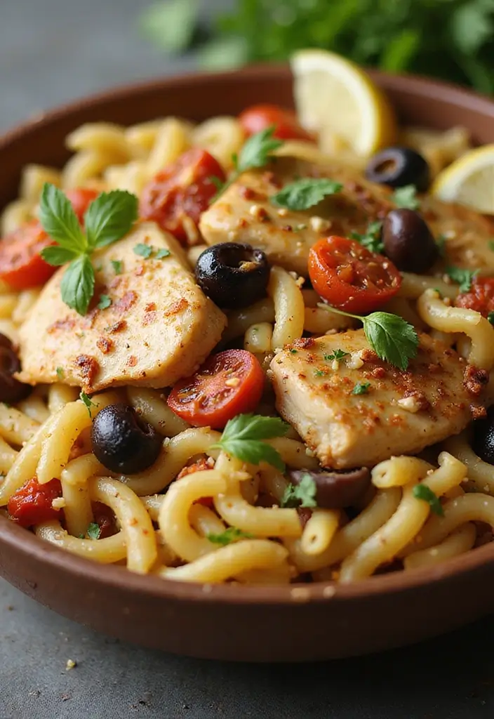 27 One Pot Marry Me Chicken Pasta Recipes That Wow Every Time - 11. One Pot Mediterranean Chicken Pasta