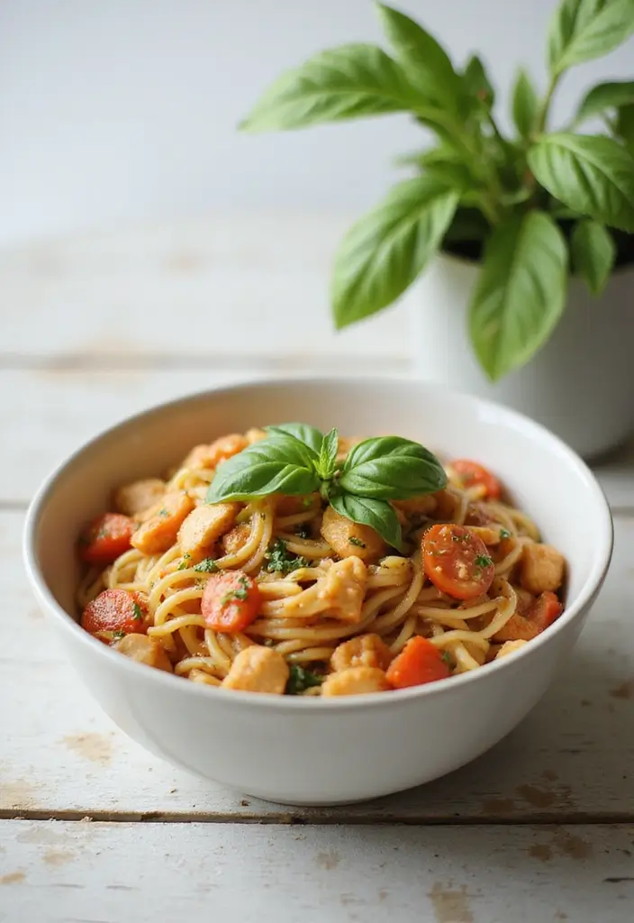 27 One Pot Marry Me Chicken Pasta Recipes That Wow Every Time - 23. One Pot Tomato Basil Chicken Pasta