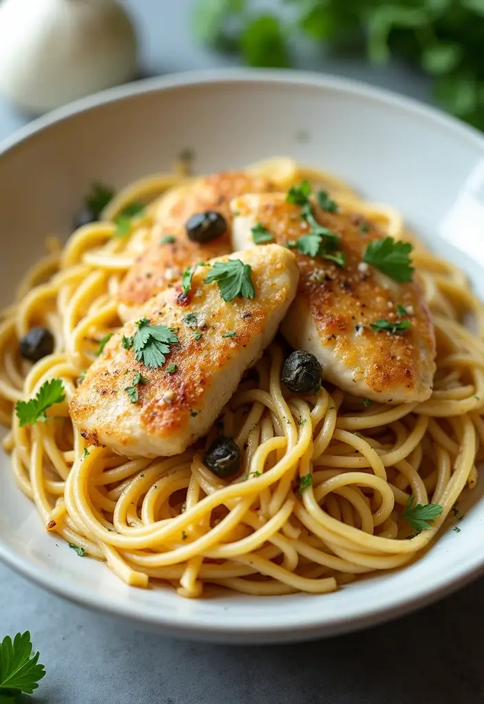 27 One Pot Marry Me Chicken Pasta Recipes That Wow Every Time - 25. One Pot Chicken Piccata Pasta