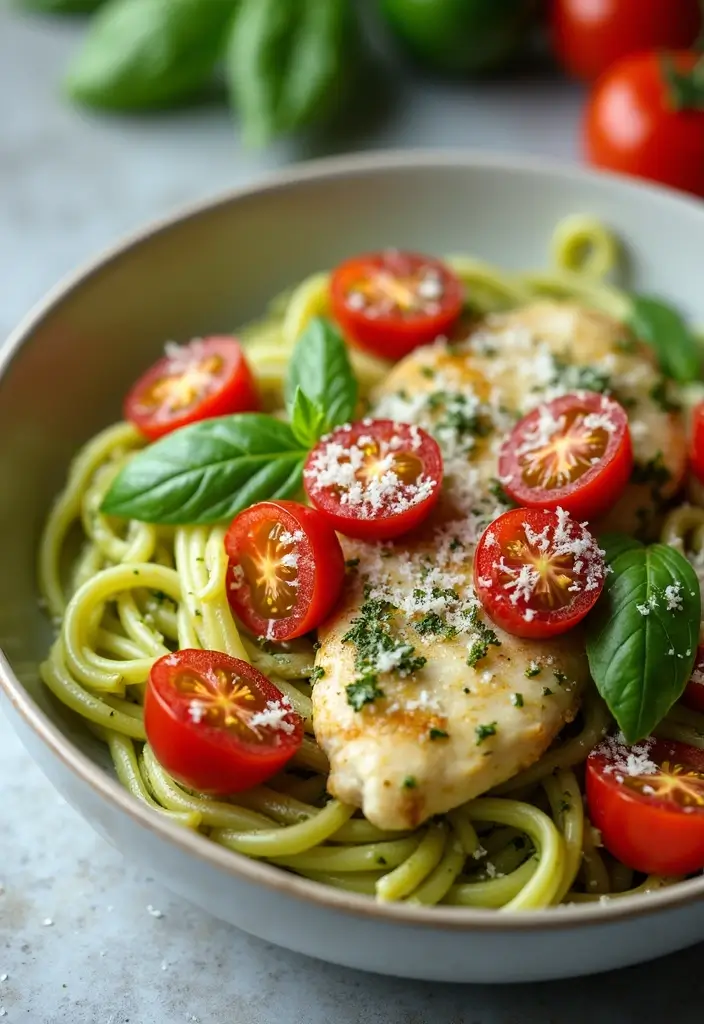 27 One Pot Marry Me Chicken Pasta Recipes That Wow Every Time - 4. Pesto Chicken Pasta in One Pot