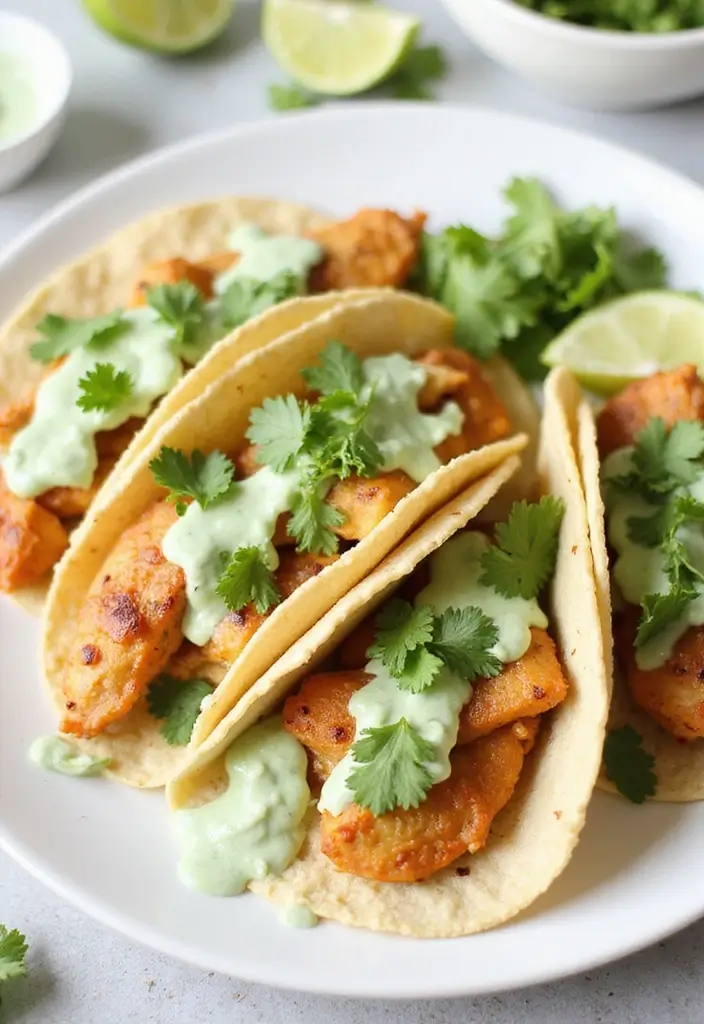 28 Cilantro Lime Chicken Tacos Recipes That Are Fresh & Zesty 15 28 Cilantro Lime Chicken Tacos Recipes That Are Fresh & Zesty - 14. Cilantro Lime Chicken Tacos with Cilantro-Lime Dressing