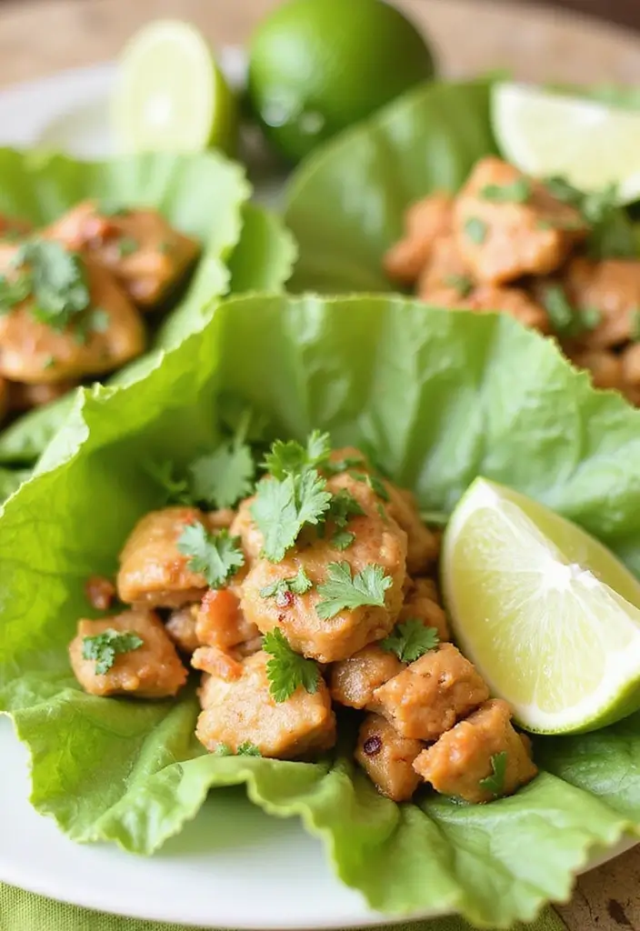 28 Cilantro Lime Chicken Tacos Recipes That Are Fresh & Zesty 8 28 Cilantro Lime Chicken Tacos Recipes That Are Fresh & Zesty - 7. Cilantro Lime Chicken Lettuce Wraps