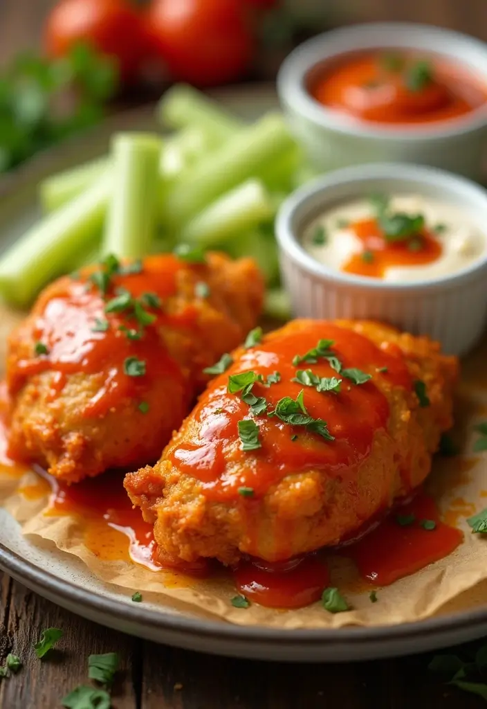 28 Healthy Chicken Cutlet Recipes That Are Crispy and Clean - 13. Buffalo Chicken Cutlets