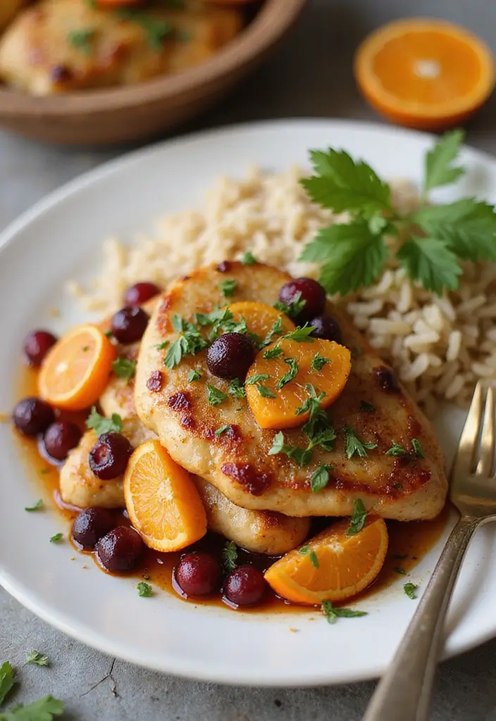 28 Healthy Chicken Cutlet Recipes That Are Crispy and Clean - 26. Cranberry Orange Chicken Cutlets