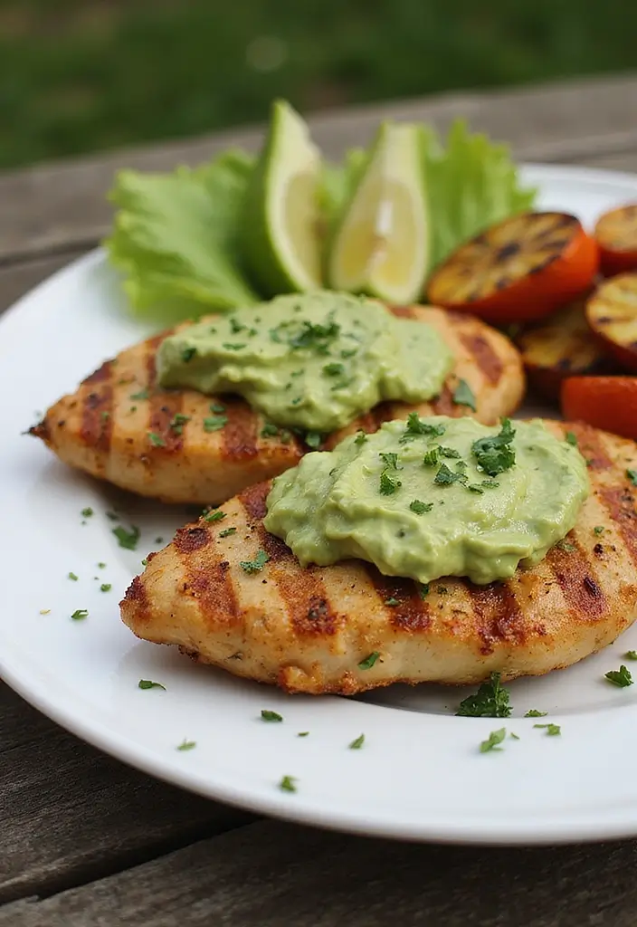 28 Healthy Chicken Cutlet Recipes That Are Crispy and Clean - 27. Grilled Chicken Cutlets with Avocado Sauce