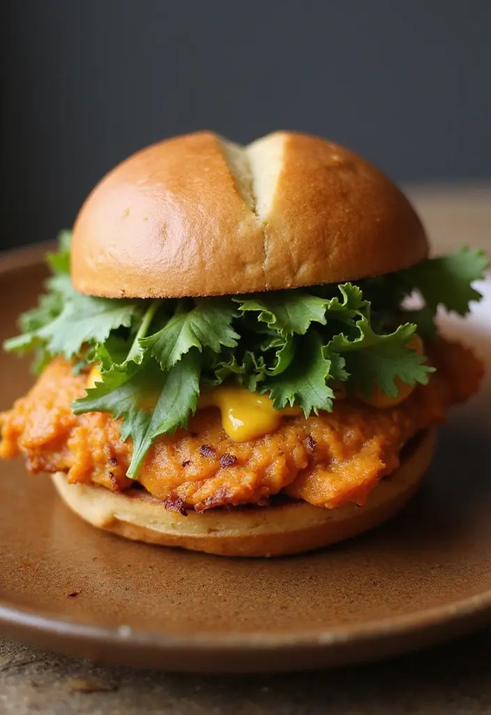 29 Baked Chicken Sandwich Recipes That Are Crispy & Filling - 24. Sweet Potato and Baked Chicken Sandwich