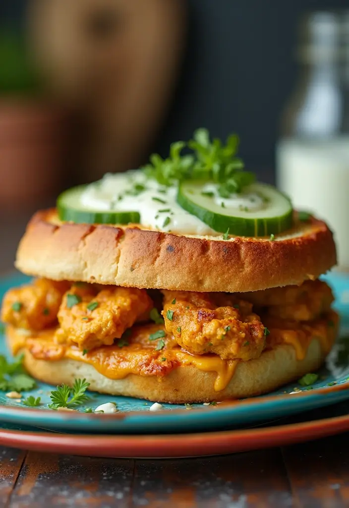 29 Baked Chicken Sandwich Recipes That Are Crispy & Filling - 28. Curried Chicken Baked Sandwich