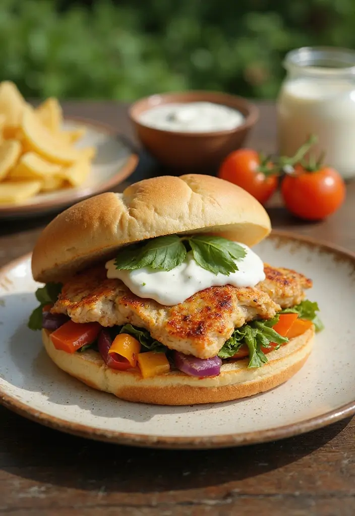 29 Baked Chicken Sandwich Recipes That Are Crispy & Filling - 4. Mediterranean Baked Chicken Sandwich
