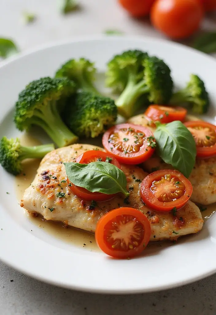 29 Baked Chicken and Broccoli Recipes for Healthy Comfort Dinners 19 29 Baked Chicken and Broccoli Recipes for Healthy Comfort Dinners - 18. Tomato Basil Chicken and Broccoli