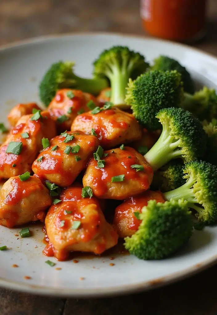 29 Baked Chicken and Broccoli Recipes for Healthy Comfort Dinners 5 29 Baked Chicken and Broccoli Recipes for Healthy Comfort Dinners - 4. Spicy Sriracha Chicken and Broccoli