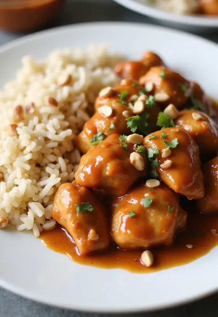 29 Blackstone Chicken Recipes That Are Perfect for Flat Top Grills - 26. Thai Peanut Chicken