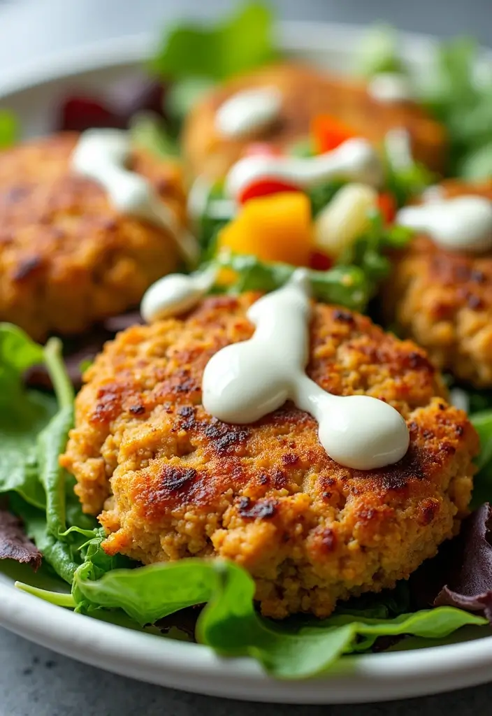 29 Cheddar Ranch Chicken Burgers That Are Juicy & Tangy 11 29 Cheddar Ranch Chicken Burgers That Are Juicy & Tangy - 10. Cheddar Ranch Chicken Burger Salad