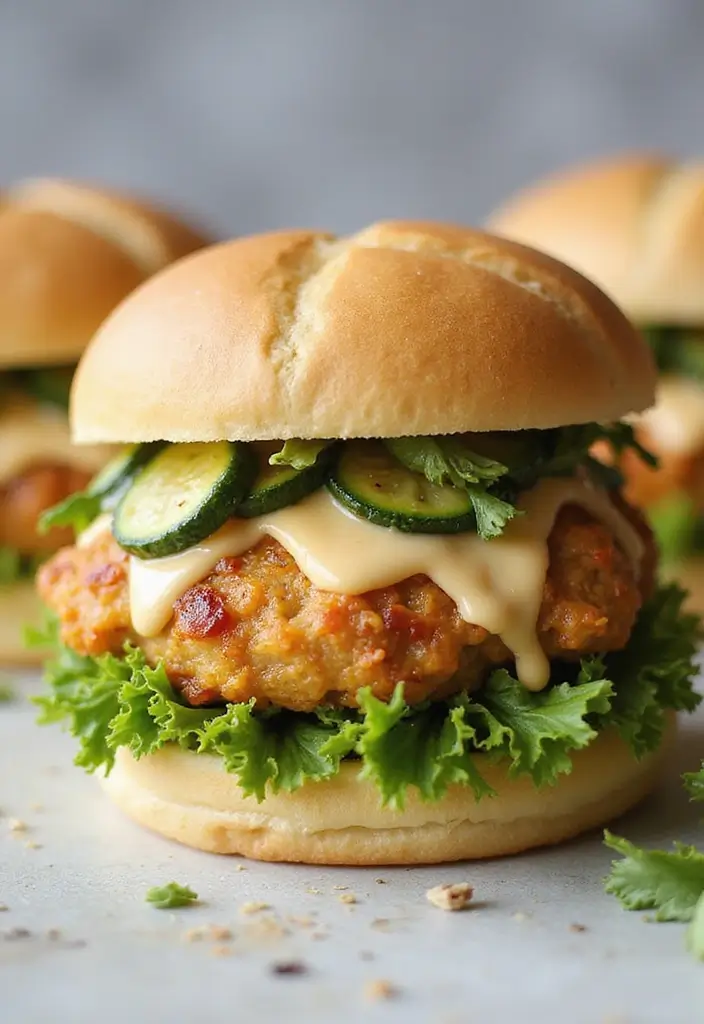 29 Cheddar Ranch Chicken Burgers That Are Juicy & Tangy 13 29 Cheddar Ranch Chicken Burgers That Are Juicy & Tangy - 12. Cheddar Ranch Chicken Burgers with Zucchini