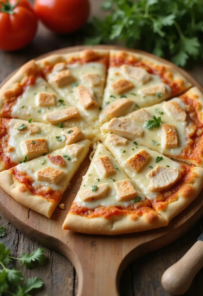 29 Chicken Alfredo Pasta Recipes Easy Enough for Weeknights - 14. Chicken Alfredo Pizza