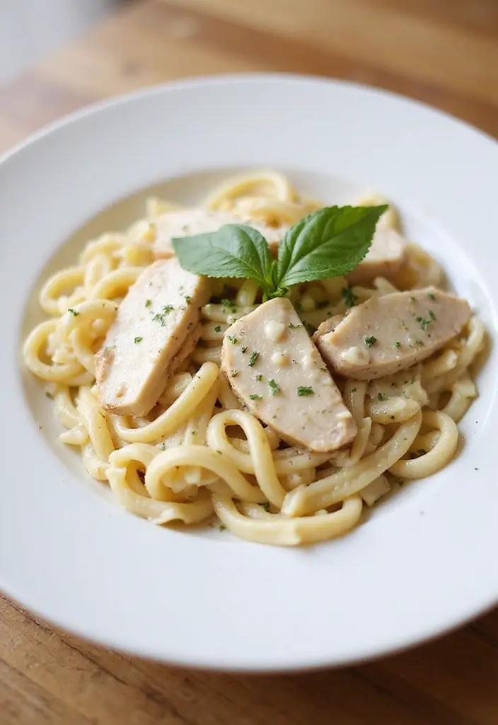29 Chicken Alfredo Pasta Recipes Easy Enough for Weeknights - 21. Chicken Alfredo with Greek Yogurt