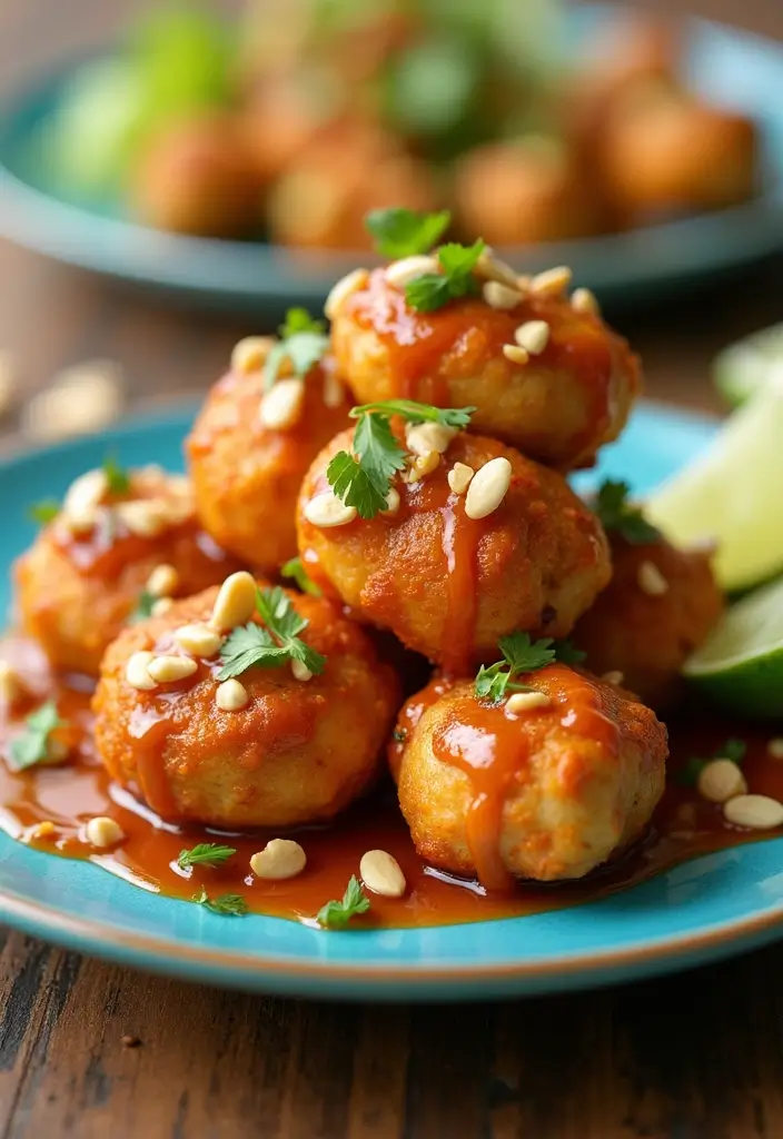29 Chicken Breast Bites Recipes That Are Easy & Protein-Packed - 17. Thai Peanut Chicken Bites
