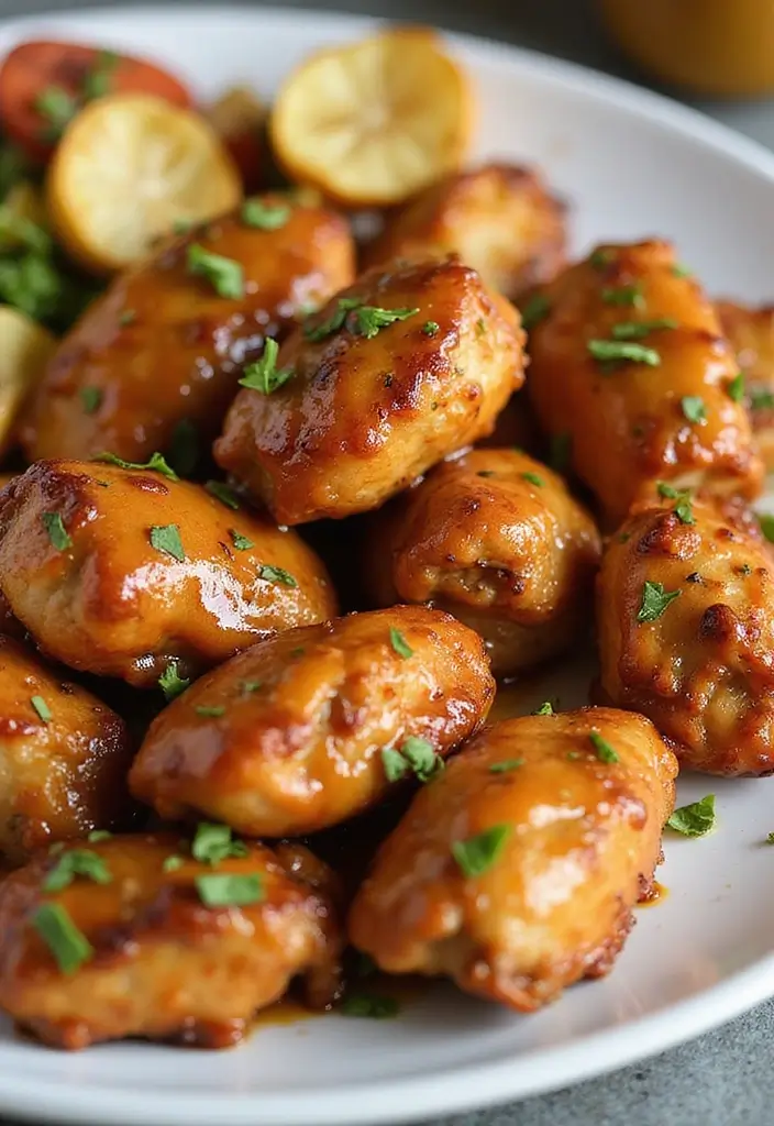 29 Chicken Breast Bites Recipes That Are Easy & Protein-Packed - 28. Maple Mustard Chicken Bites