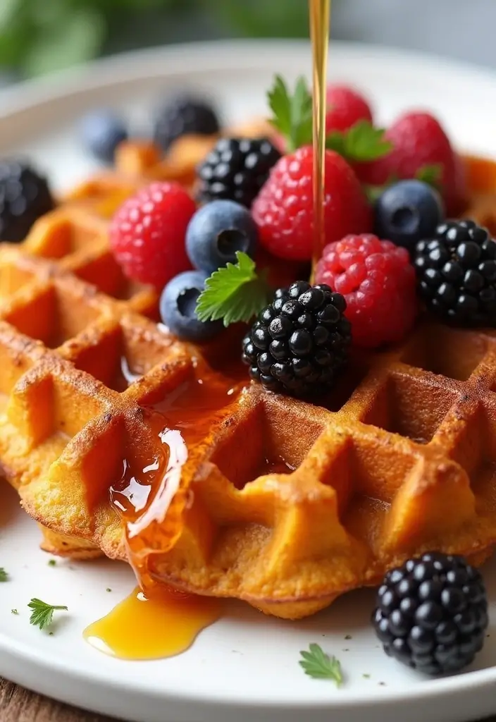 29 Chicken Chaffle Recipe Keto Versions That Are Crispy & Low-Carb 16 29 Chicken Chaffle Recipe Keto Versions That Are Crispy & Low-Carb - 15. Sweet Potato Chicken Chaffle