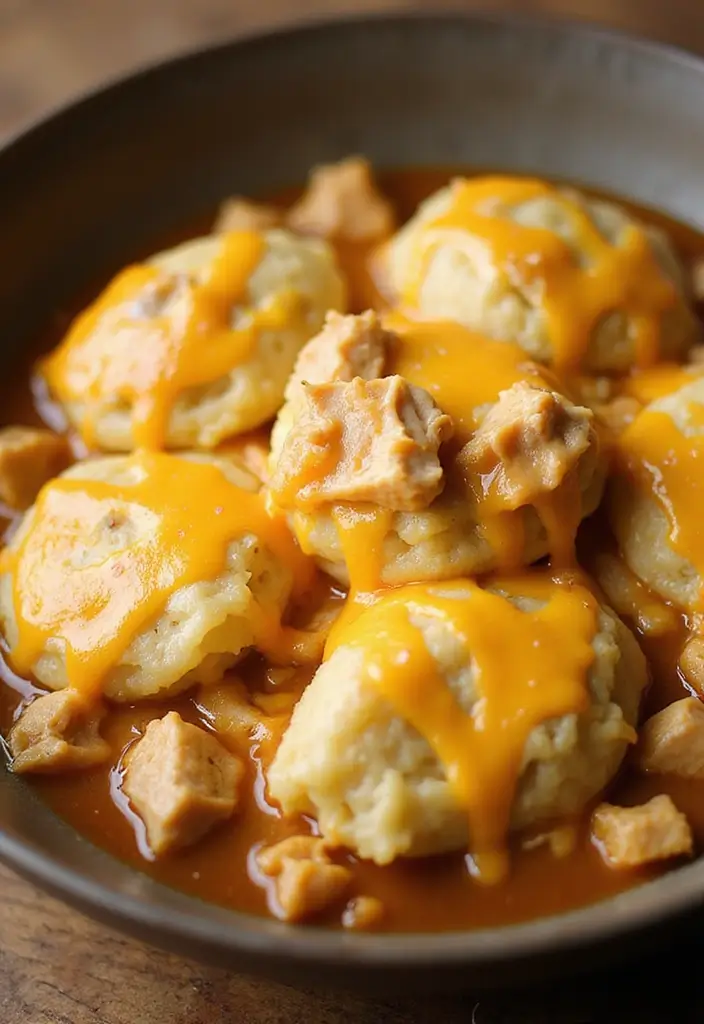 29 Chicken and Dumplings Recipe Variations That Are Comfort Food Goals 12 29 Chicken and Dumplings Recipe Variations That Are Comfort Food Goals - 11. Cheesy Chicken and Dumplings