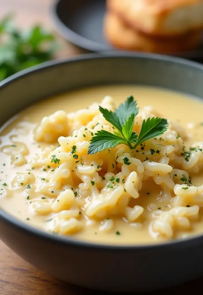 29 Crockpot Creamy Chicken Parmesan Soup Recipes That Are Rich & Smooth - 15. Creamy Chicken Parmesan Soup with Cauliflower Rice