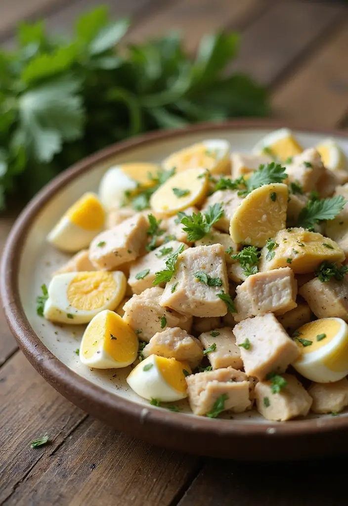 29 Recipes for Chicken Salad That's Creamy & Crunchy Perfection - 15. Egg and Chicken Salad