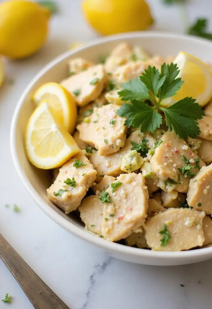 29 Recipes for Chicken Salad That's Creamy & Crunchy Perfection - 23. Lemon Pepper Chicken Salad