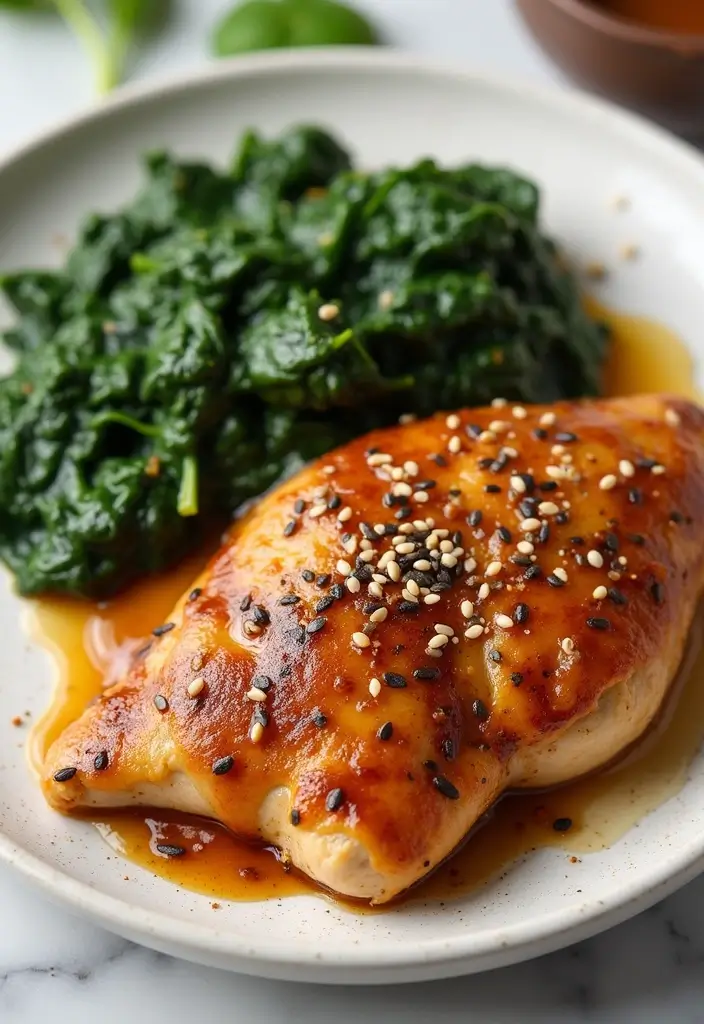 29 Smothered Chicken with Creamed Spinach Recipes That Are Rich & Comforting 18 29 Smothered Chicken with Creamed Spinach Recipes That Are Rich & Comforting - 17. Sesame Ginger Smothered Chicken