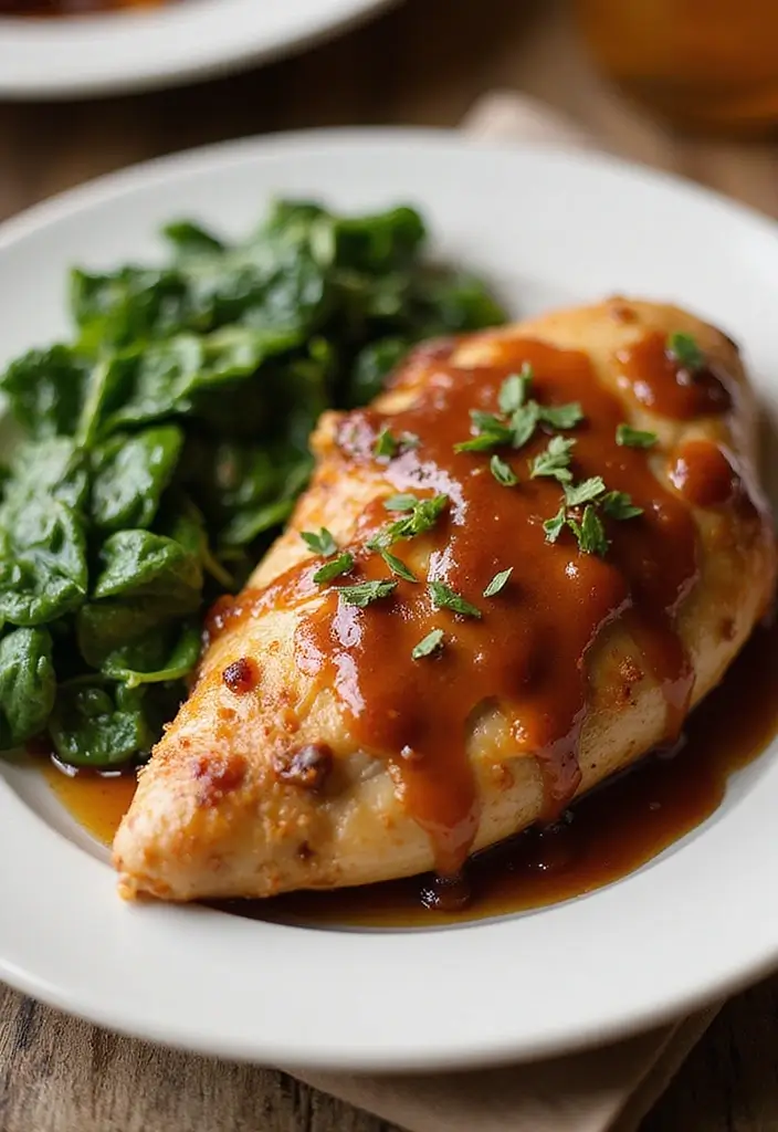 29 Smothered Chicken with Creamed Spinach Recipes That Are Rich & Comforting 21 29 Smothered Chicken with Creamed Spinach Recipes That Are Rich & Comforting - 20. Maple Glazed Smothered Chicken