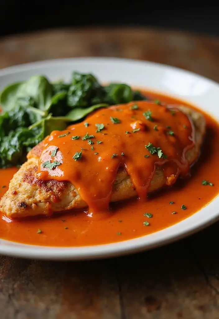 29 Smothered Chicken with Creamed Spinach Recipes That Are Rich & Comforting 26 29 Smothered Chicken with Creamed Spinach Recipes That Are Rich & Comforting - 25. Spicy Buffalo Smothered Chicken