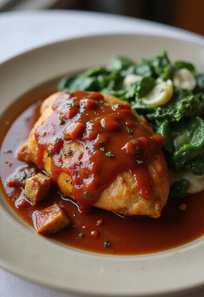 29 Smothered Chicken with Creamed Spinach Recipes That Are Rich & Comforting 10 29 Smothered Chicken with Creamed Spinach Recipes That Are Rich & Comforting - 9. BBQ Smothered Chicken