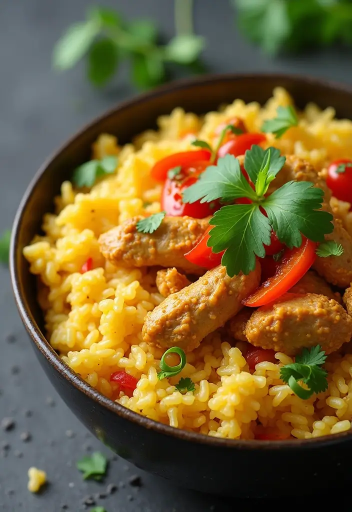 30 Ground Chicken and Rice Recipes That Are Protein-Packed & Easy - 12. Ground Chicken Coconut Curry Rice