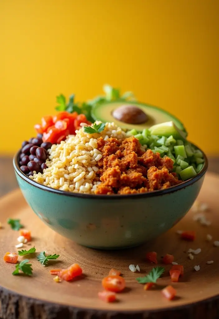 30 Ground Chicken and Rice Recipes That Are Protein-Packed & Easy - 15. Ground Chicken and Rice Burrito Bowls