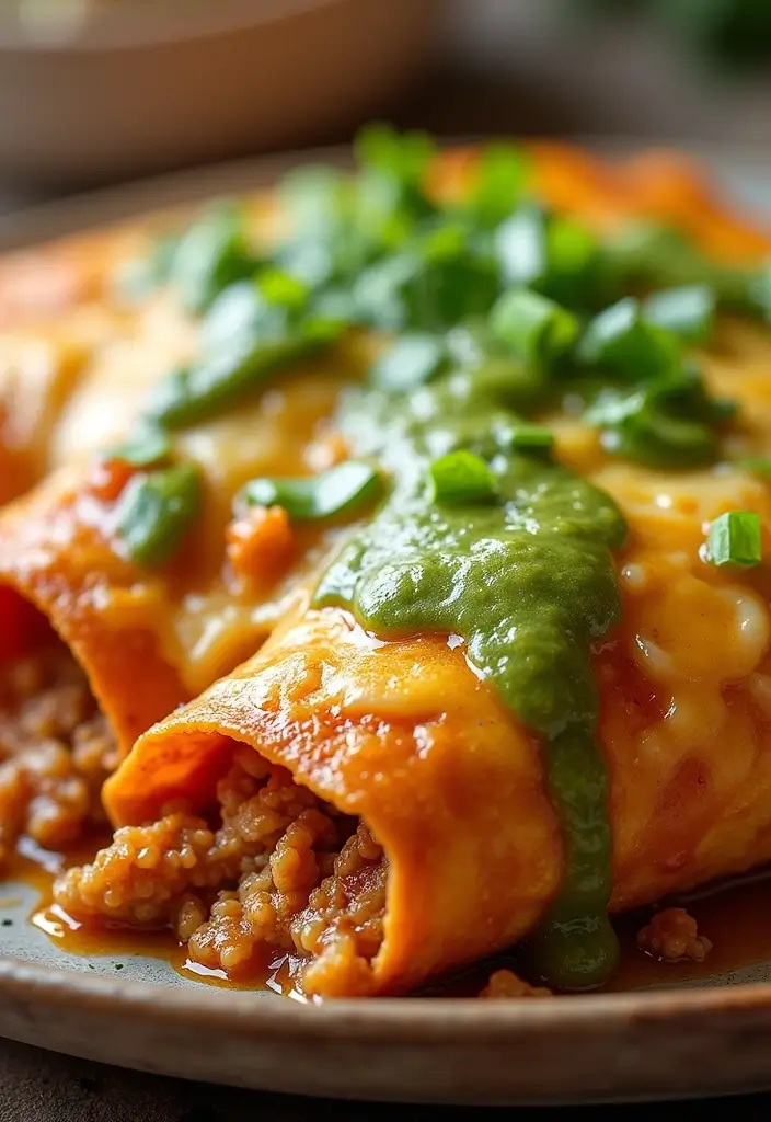 30 Ground Chicken and Rice Recipes That Are Protein-Packed & Easy - 21. Ground Chicken and Rice Enchiladas