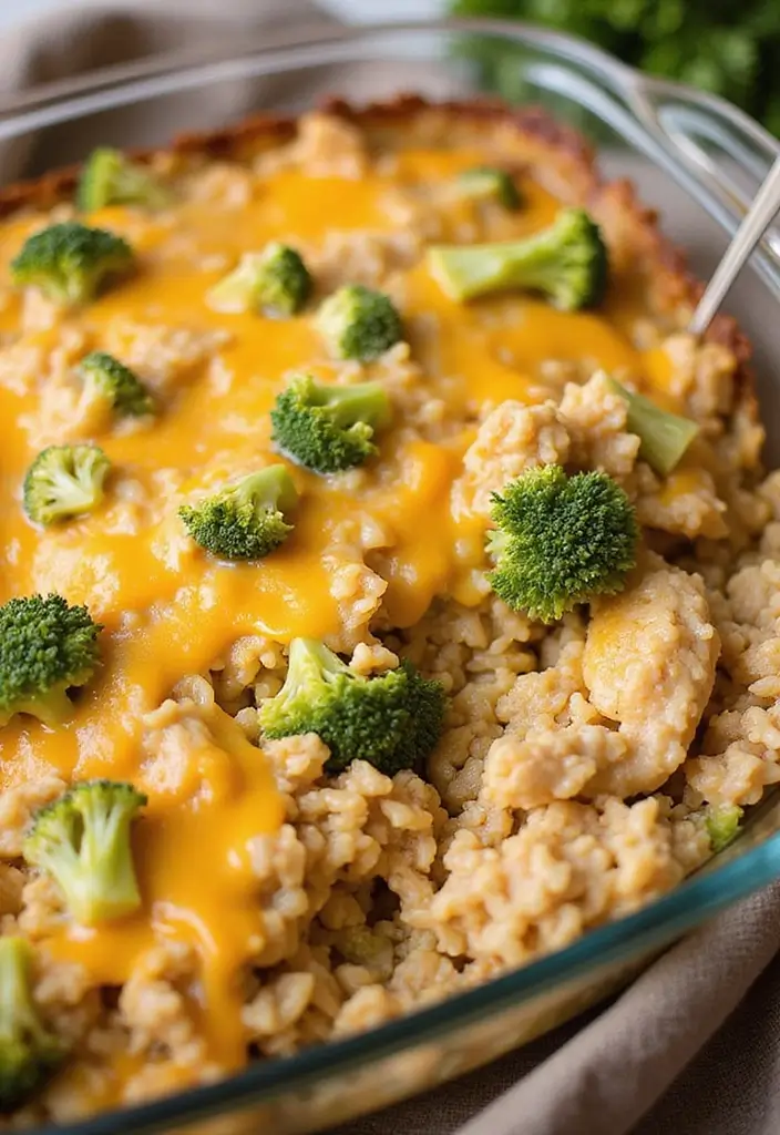 30 Ground Chicken and Rice Recipes That Are Protein-Packed & Easy - 24. Ground Chicken and Rice Bake with Broccoli