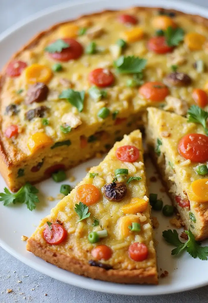 30 Ground Chicken and Rice Recipes That Are Protein-Packed & Easy - 29. Ground Chicken and Rice Frittata