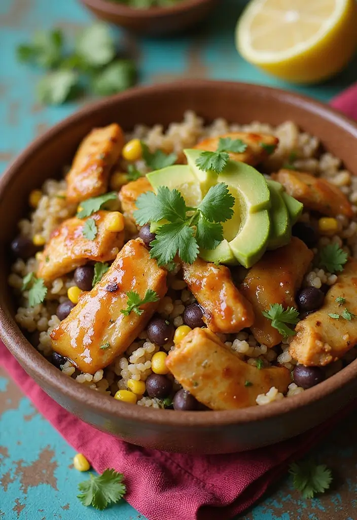 30 Honey Garlic Chicken and Rice Recipes That Are Simple & Addictive 12 30 Honey Garlic Chicken and Rice Recipes That Are Simple & Addictive - 11. Honey Garlic Chicken Burrito Bowls